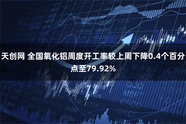 天创网 全国氧化铝周度开工率较上周下降0.4个百分点至79.92%
